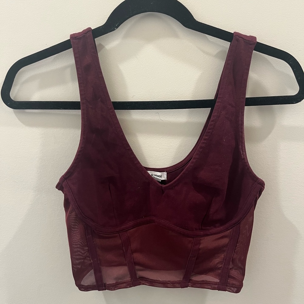 Garage Mesh Corset Top